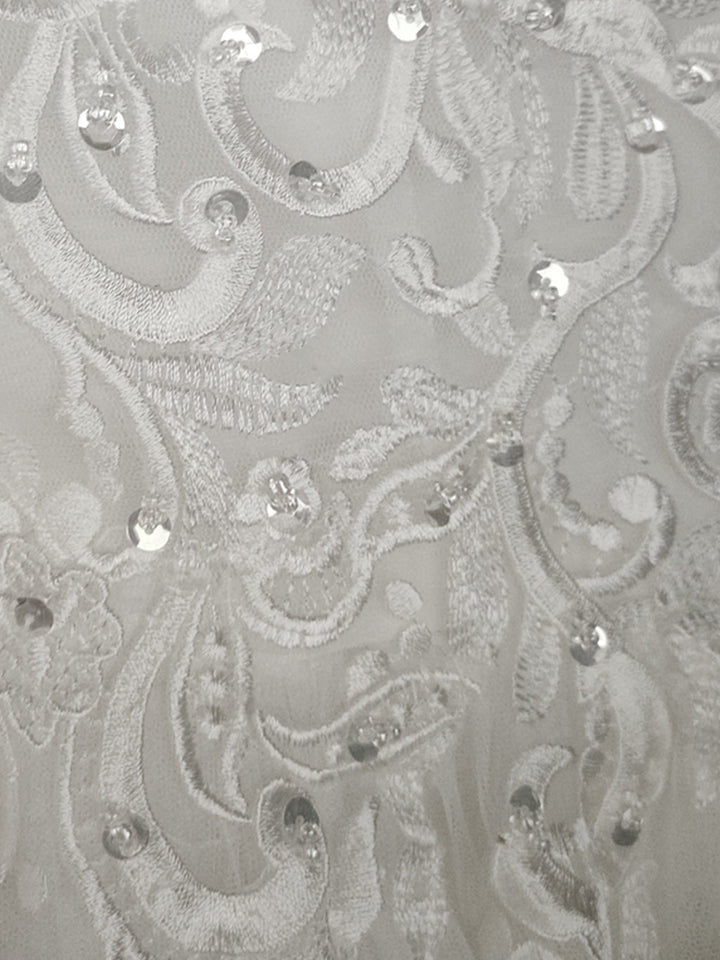 A-Line/Princess Halter Neck Long Sleeves Floor-Length Long Wedding Dress with Lace & Appliques