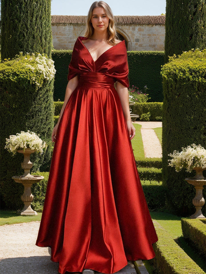 A-Line/Princess V-Neck Mother of the Bride Dresses