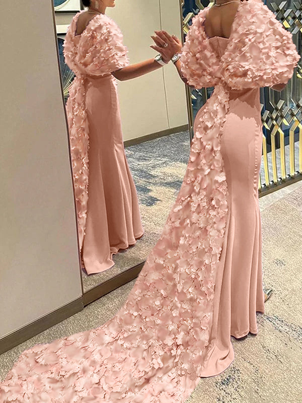 Mermaid/Trumpet Sweetheart Sleeveless Sweep Train Evening Dresses