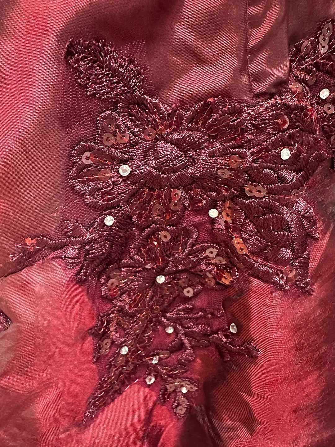 Trumpet/Mermaid Strapless Sleeveless Floor-Length Taffeta Formal Dresses with Ruffles锛孍mbroidery & Beadings