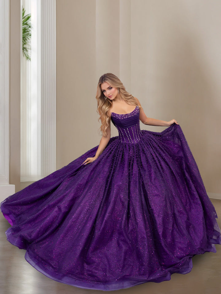 Ball Gown Sweetheart Sleeveless Floor-length Long Formal Dresses with Pearls
