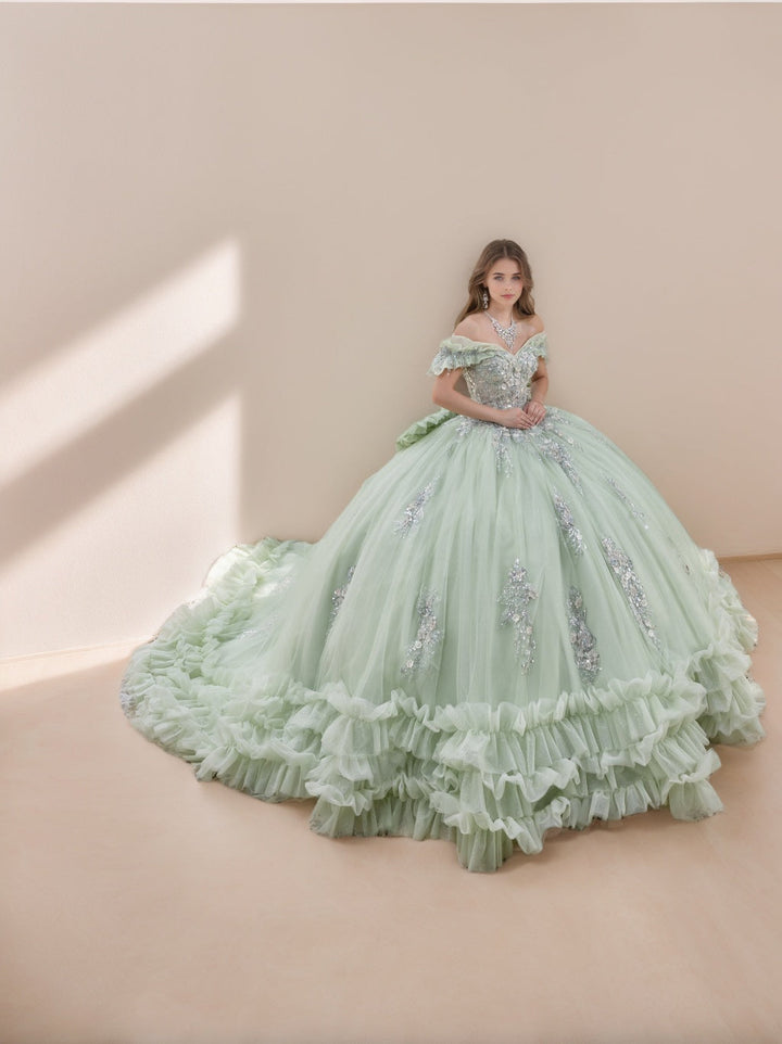 Ball Gown Sweetheart Sleeveless Floor-length Tulle Long Formal Dresses with Lace Appliques