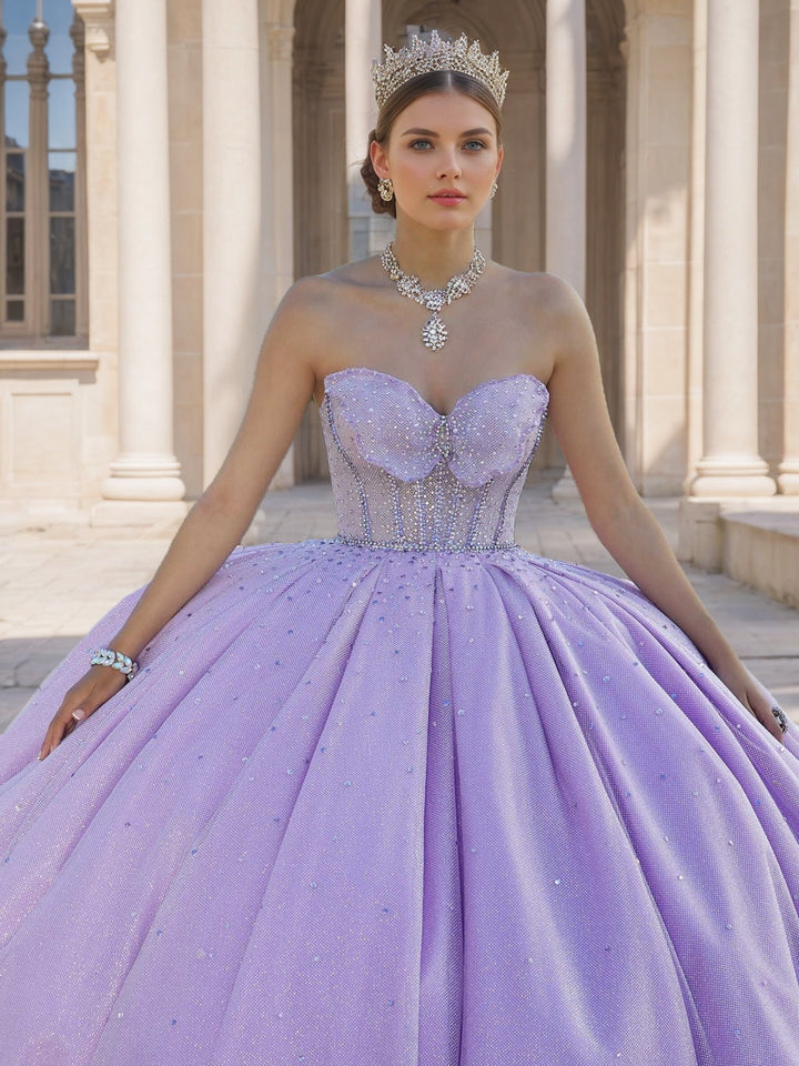 Ball Gown Sweetheart Strapless Sleeveless Floor-length Long Formal Dresses with Sequins