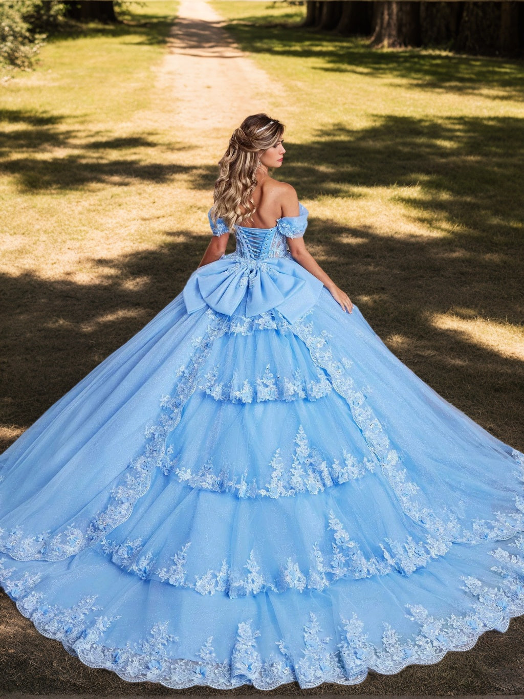 Ball Gown Sweetheart Off-the-Shoulder Sleeveless Floor-length Lace Long Formal Dresses with Appliques & Beads