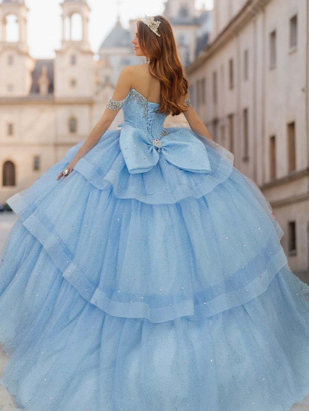 Ball Gown Sweetheart Off-the-Shoulder Sleeveless Floor-length Tulle Long Formal Dresses with Sequins & Beads