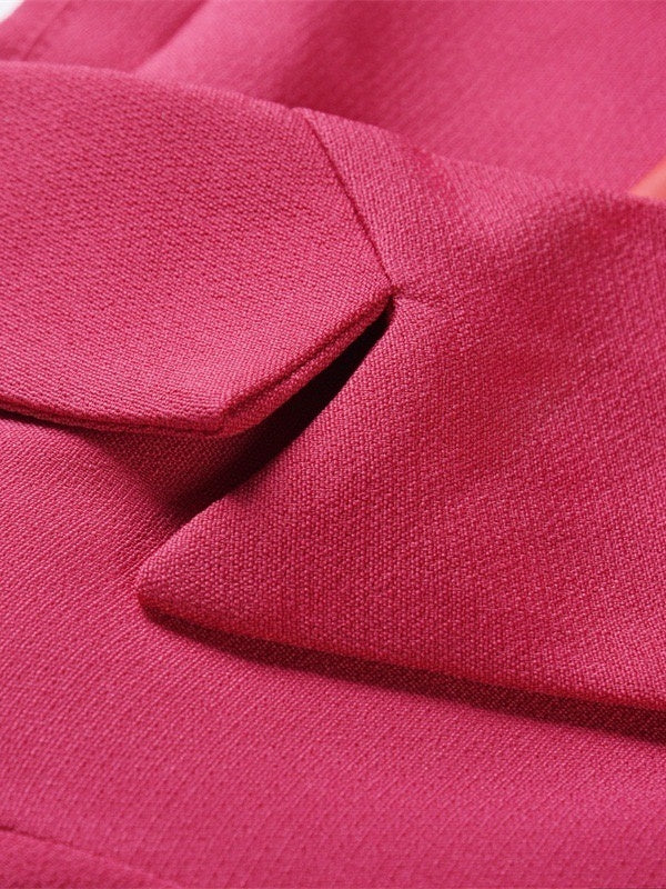 Women鈥檚 Peak Lapel Double Breasted Blazer