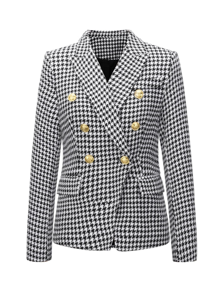 Women鈥檚 Peak Lapel Double Breasted Blazer