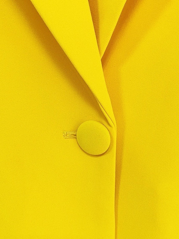 Women's Single-Breasted Button Peak Lapel 2 Pieces Suits