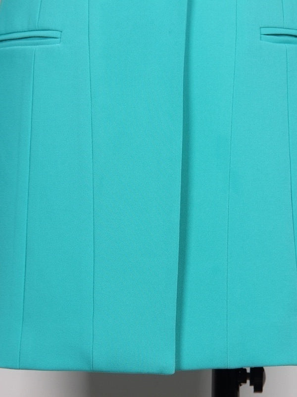 Women's Peak Lapel Long Sleeves Single-Breasted Button Blazer