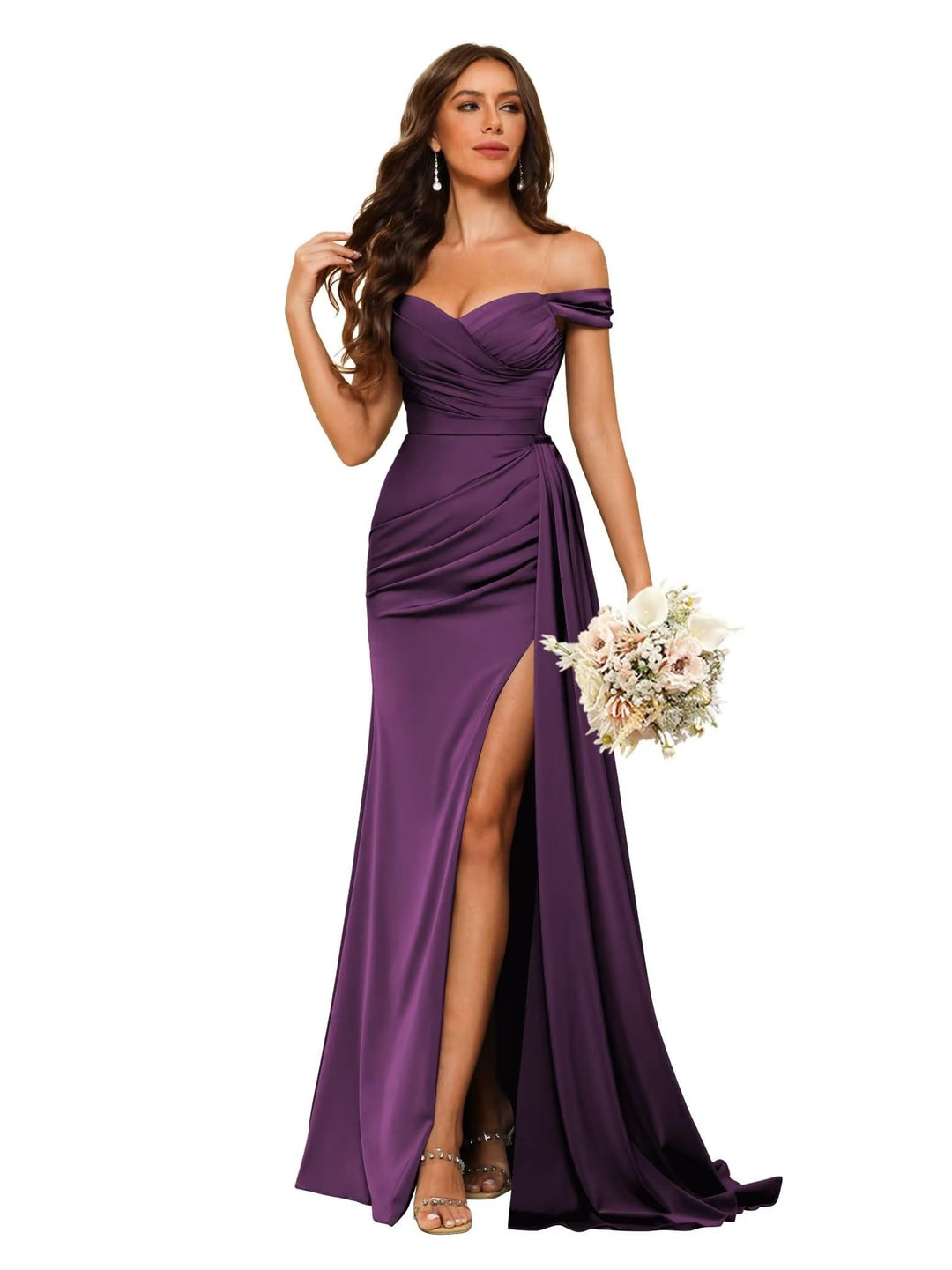 Mermaid/Trumpet Sweetheart Neck Floor-Length Bridesmaid Dresses