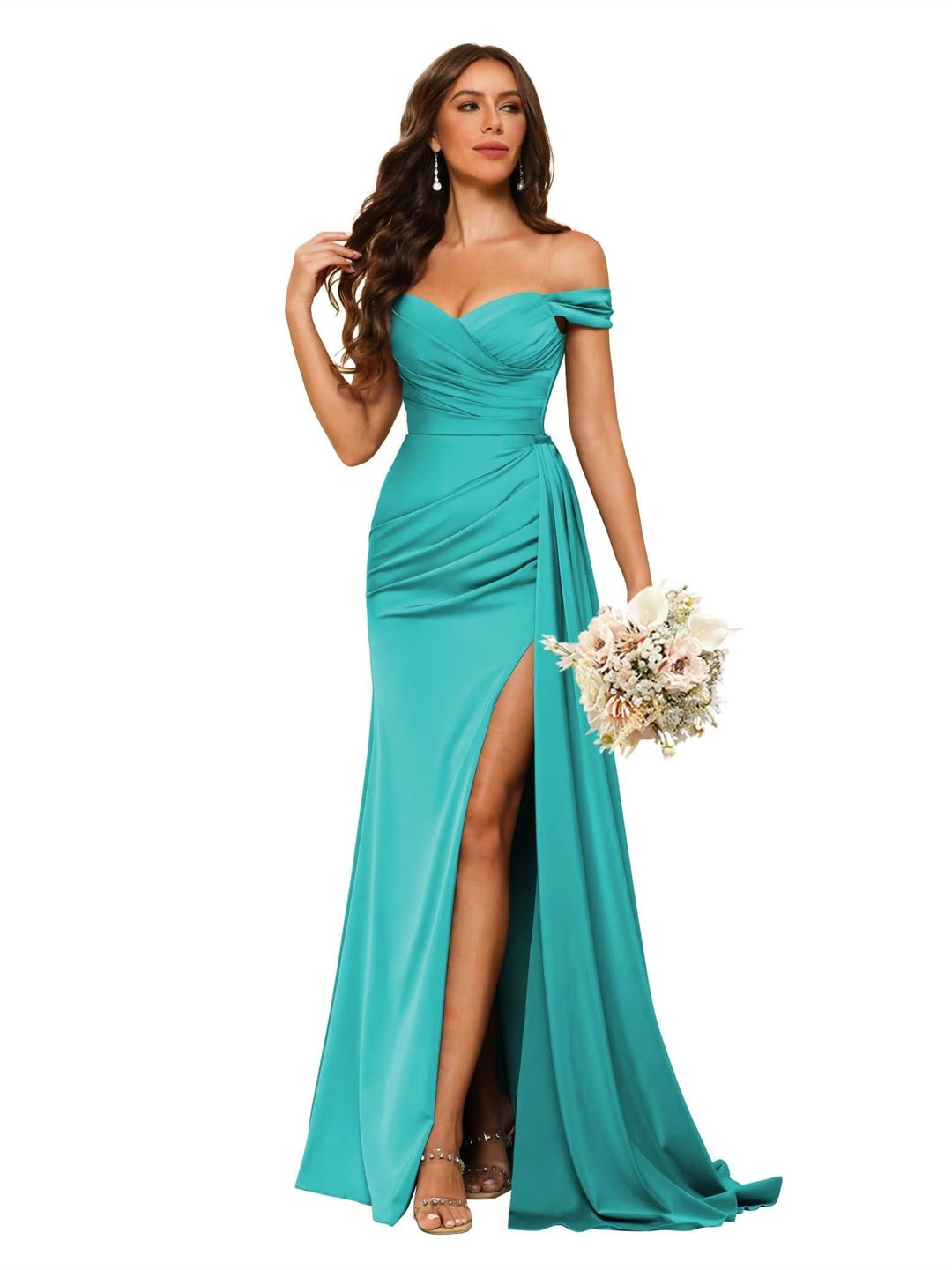 Mermaid/Trumpet Sweetheart Neck Floor-Length Bridesmaid Dresses
