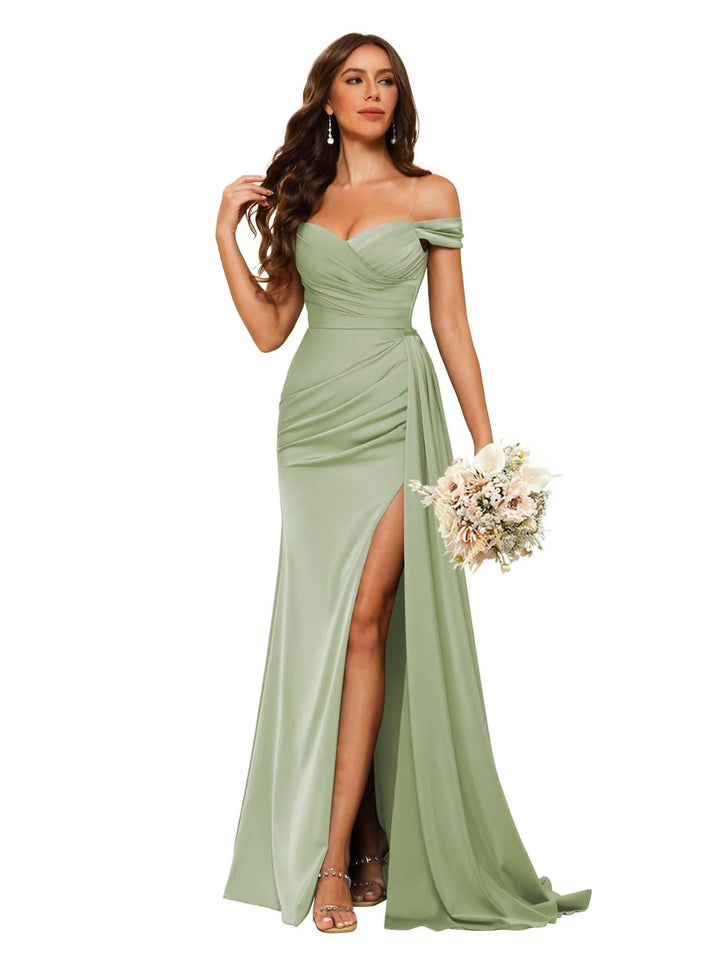 Mermaid/Trumpet Sweetheart Neck Floor-Length Bridesmaid Dresses