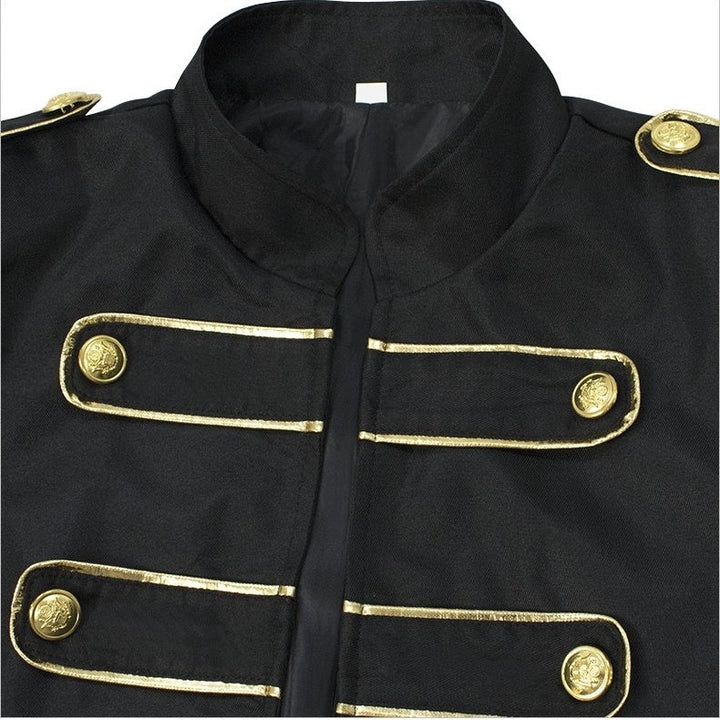Men's Royal Halloween Vintage Gothic Punk & Gothic Carnival Masquerade Event / Party Coat Jacket