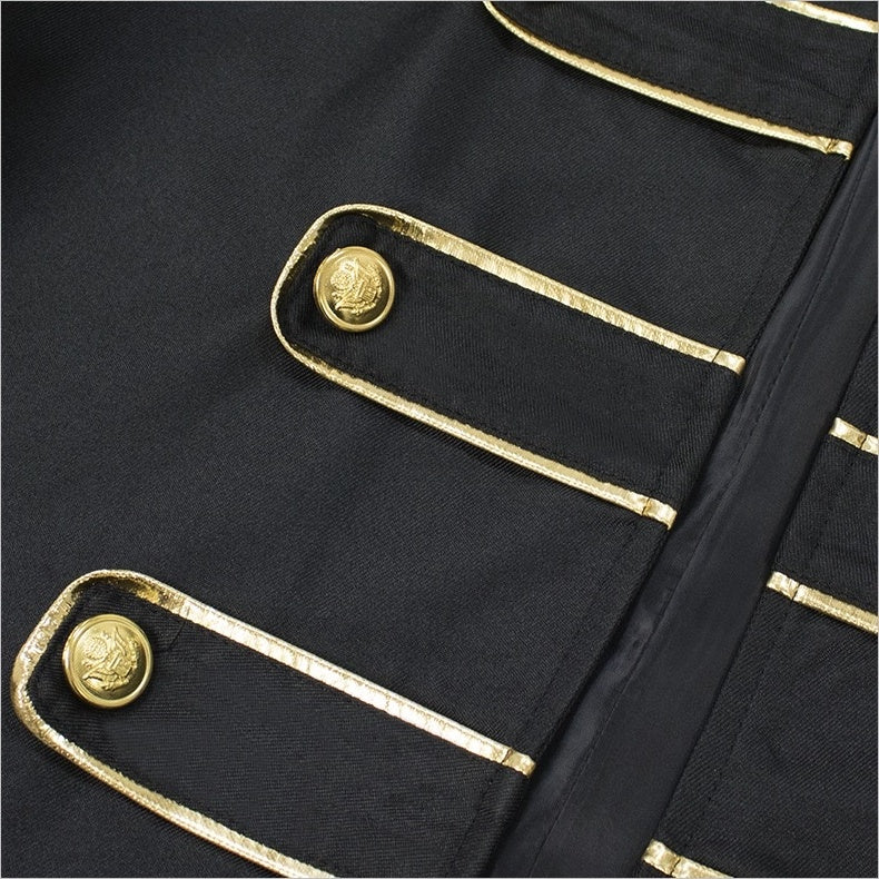 Men's Royal Halloween Vintage Gothic Punk & Gothic Carnival Masquerade Event / Party Coat Jacket