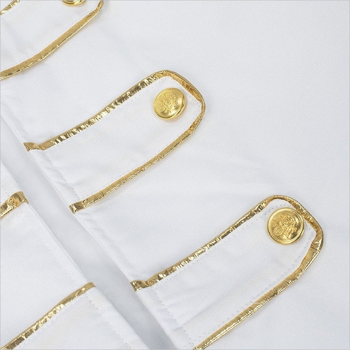 Men's Royal Halloween Vintage Gothic Punk & Gothic Carnival Masquerade Event / Party Coat Jacket