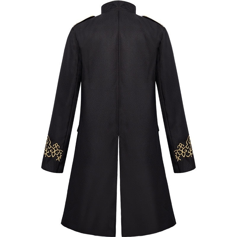 Men's Royal Halloween Vintage Gothic Punk & Gothic Carnival Masquerade Event / Party Coat Jacket