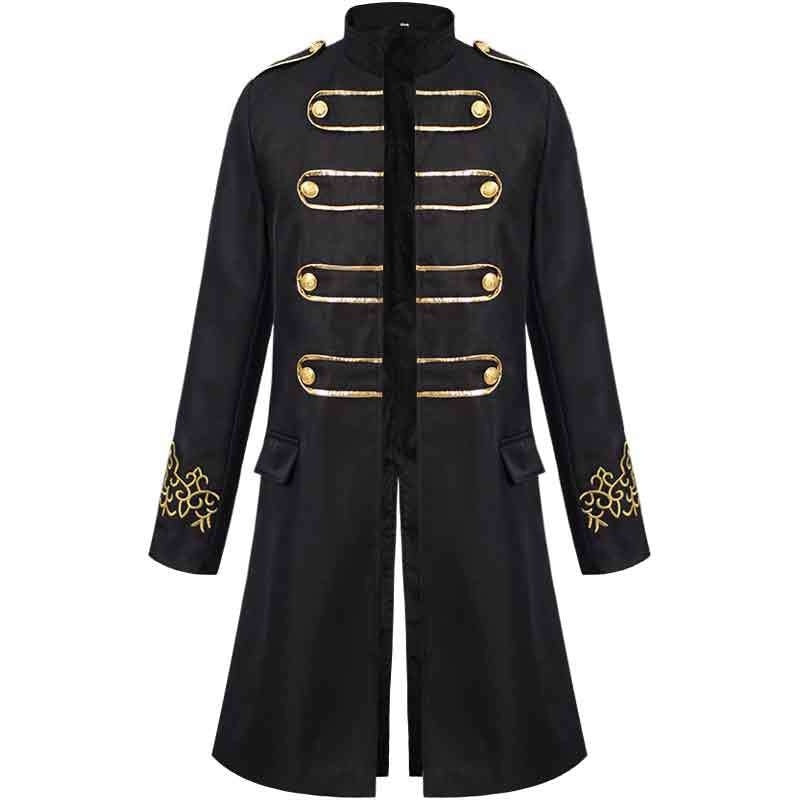 Men's Royal Halloween Vintage Gothic Punk & Gothic Carnival Masquerade Event / Party Coat Jacket