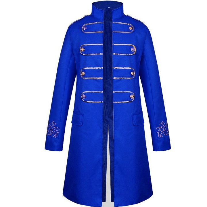 Men's Royal Halloween Vintage Gothic Punk & Gothic Carnival Masquerade Event / Party Coat Jacket