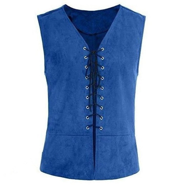 17th Century Vampire Pirate Knight Ritter Viking Celtic Knight Retro Vintage Punk & Gothic Medieval Renaissance Suede Vest