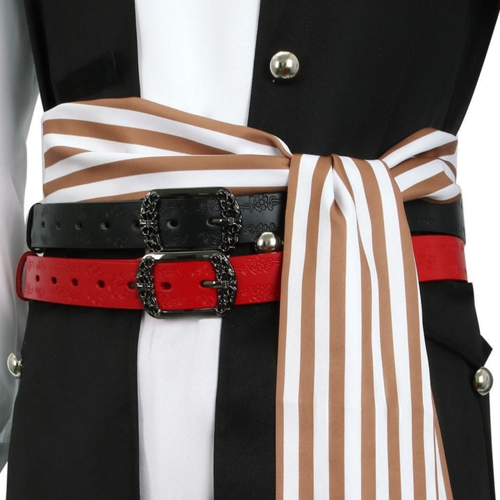 Men's Pirates of the Caribbean Pirate Jack Sparrow   Masquerade Party Cosplay Costume