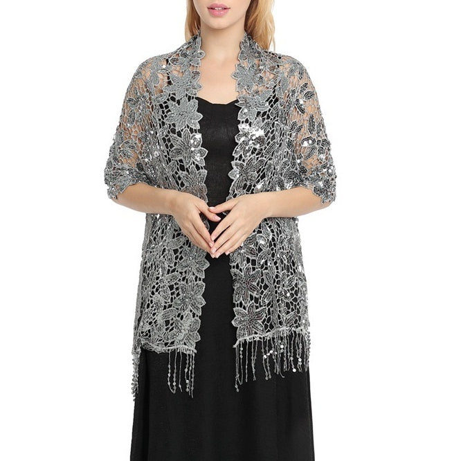 Women's Elegant Sun Protection Sleeveless Lace Wedding Wraps For Wedding Summer