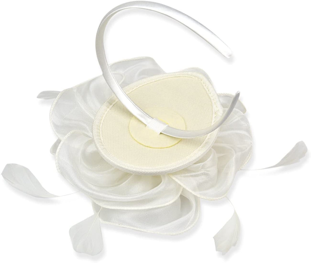 Women Derby Flower Fascinators with Headband and Clip Tea Party Headwear