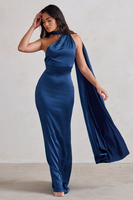 Sheath/Column Halter Floor-length Formal Dresses