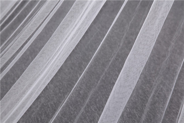 One-tier Lace veil extra wide 3M long tail Wedding Veils with Appliques