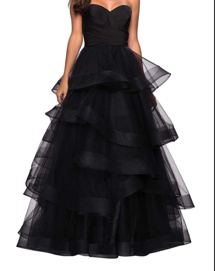 A-Line Sweetheart Ruffles Ball Gown Formal Dresses for Evening Party