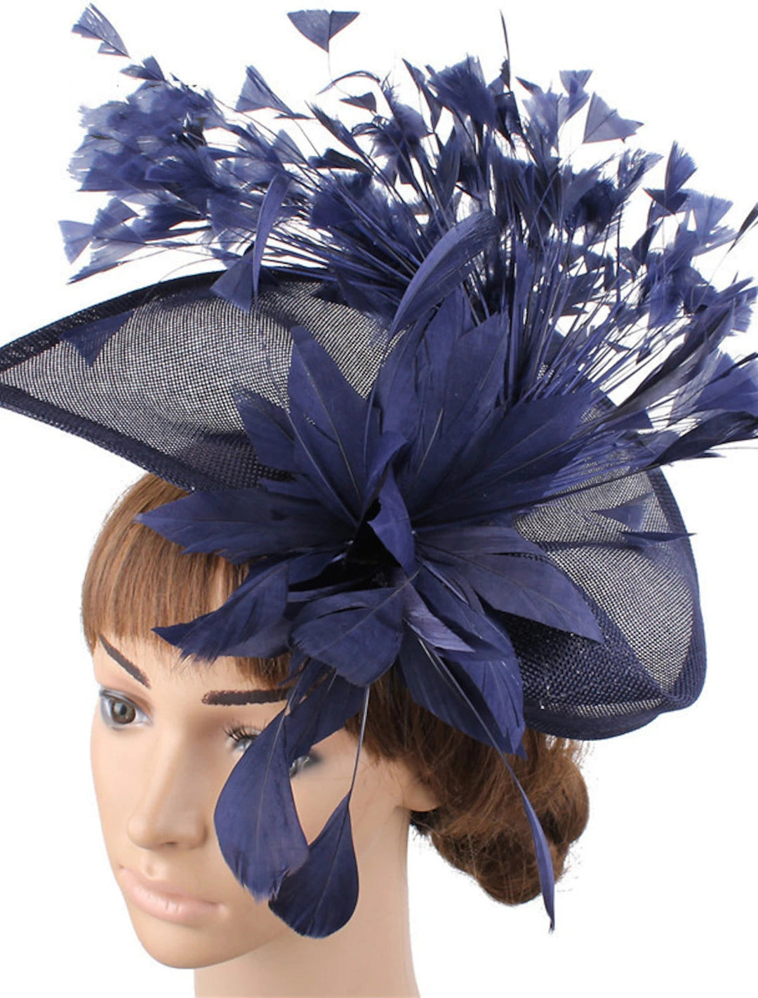Classical Wedding Party Horse Race Ladies Day Retro Feather Hatwear/Fascinator
