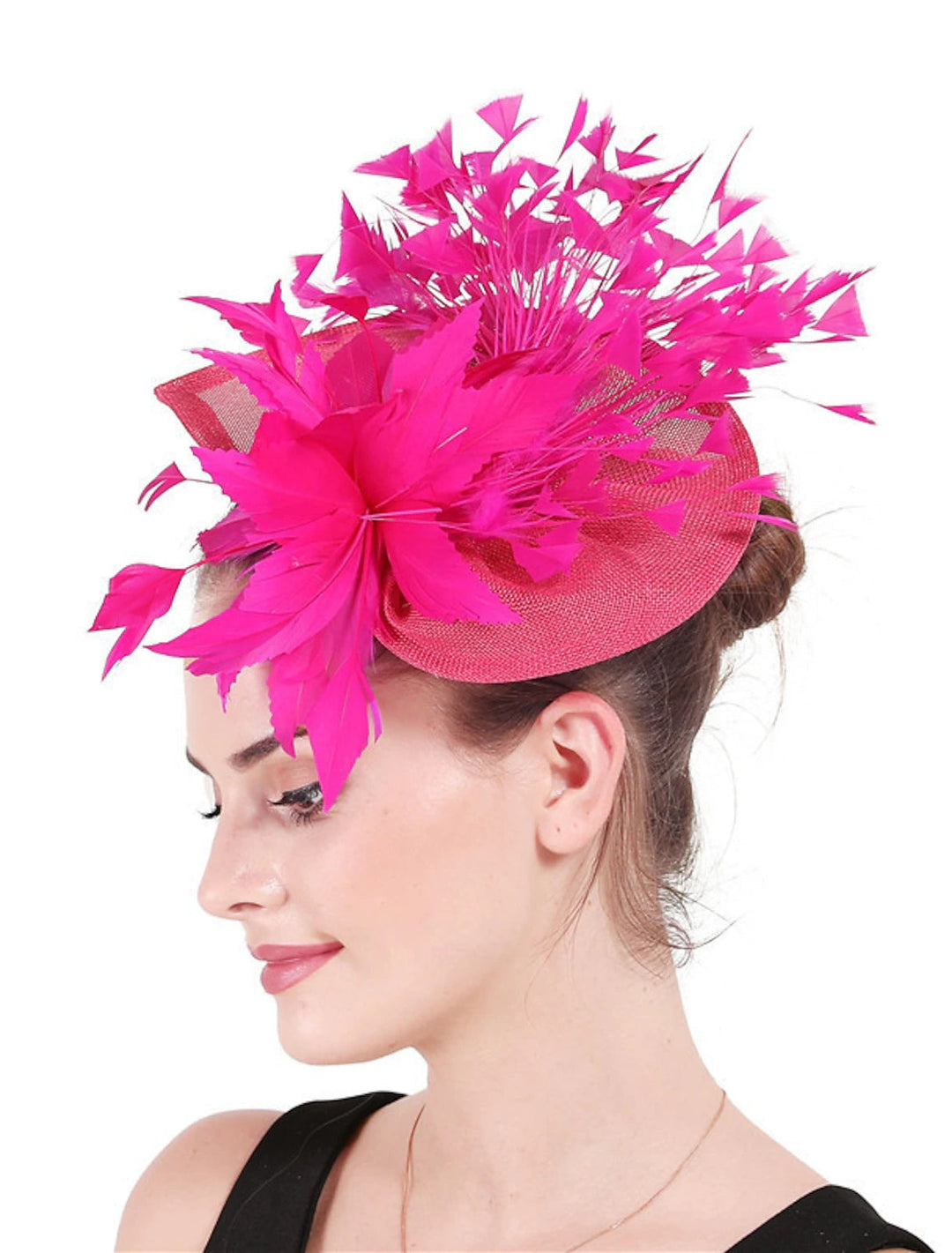 Classical Wedding Party Horse Race Ladies Day Retro Feather Hatwear/Fascinator