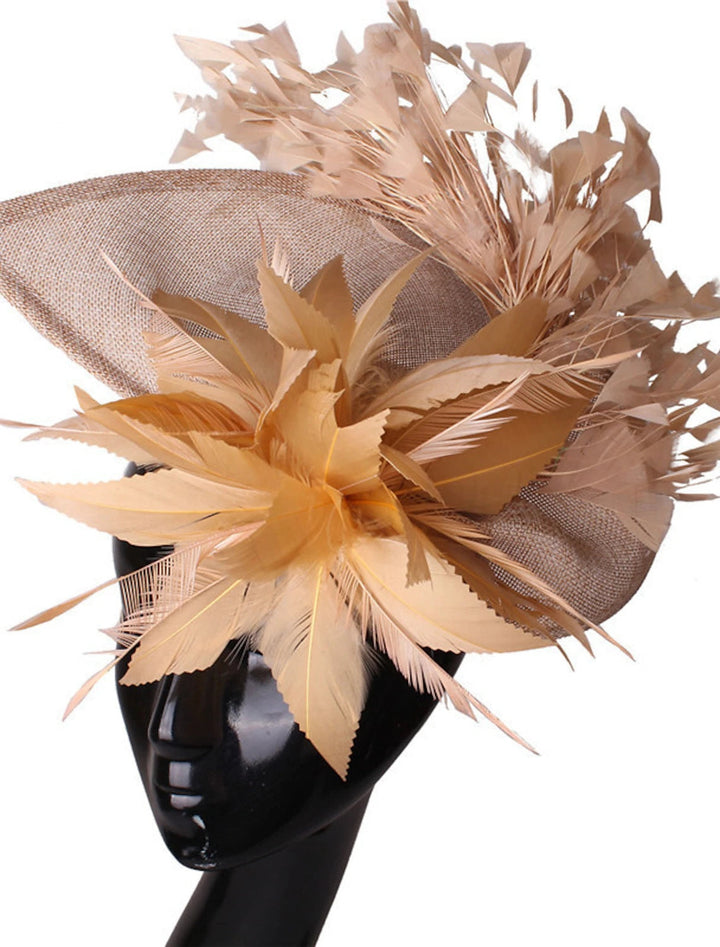 Classical Wedding Party Horse Race Ladies Day Retro Feather Hatwear/Fascinator