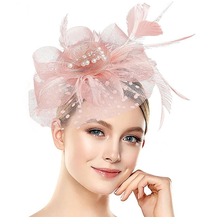 Women's Elegant Wedding Tea Party Feather Floral Cute Cocktail Headpiece/Veil Hat