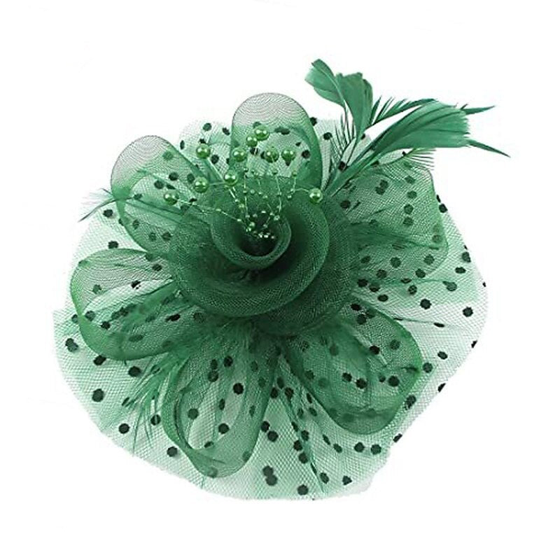 Women's Elegant Wedding Tea Party Feather Floral Cute Cocktail Headpiece/Veil Hat