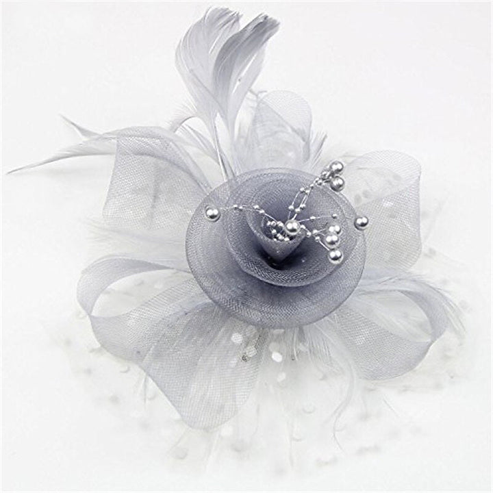 Women's Elegant Wedding Tea Party Feather Floral Cute Cocktail Headpiece/Veil Hat