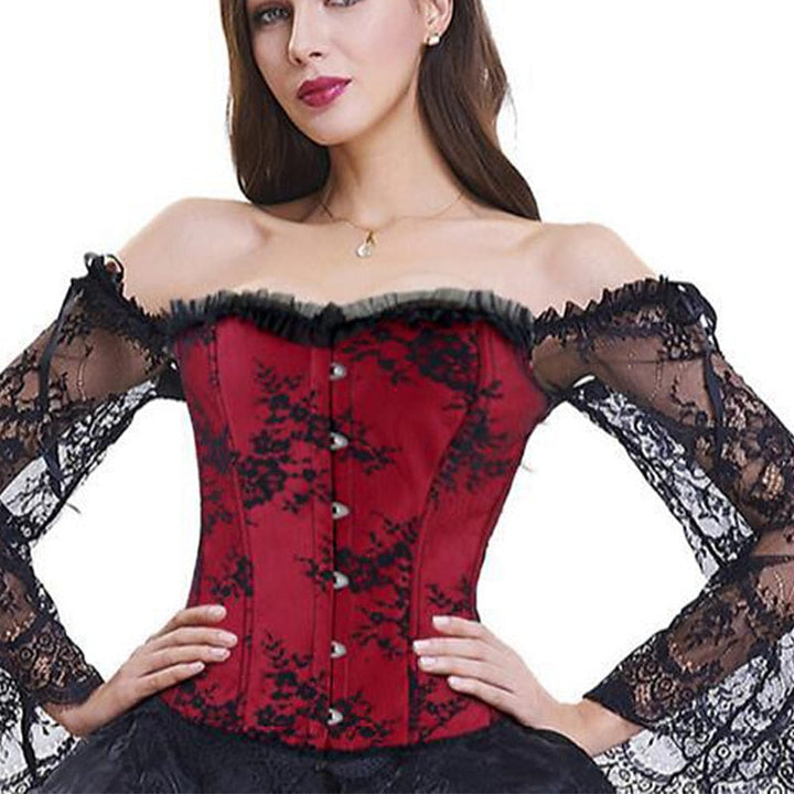 Women鈥榮 Bavarian Hook & Eye Corsets for Wedding Party Birthday