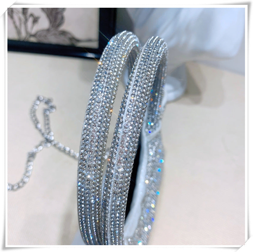 Silver Luxurious Sparkling Crystal Fashion Wedding Party Clutch Bag with Bowknot