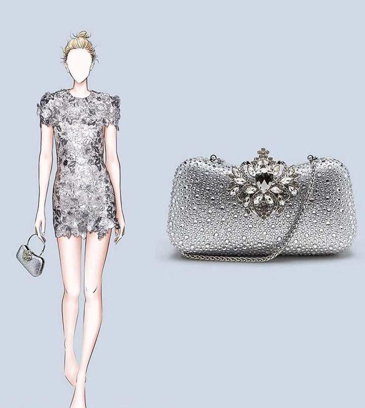 Women's Clutches & Evening Bags with Rhinestone Beading Sparkling