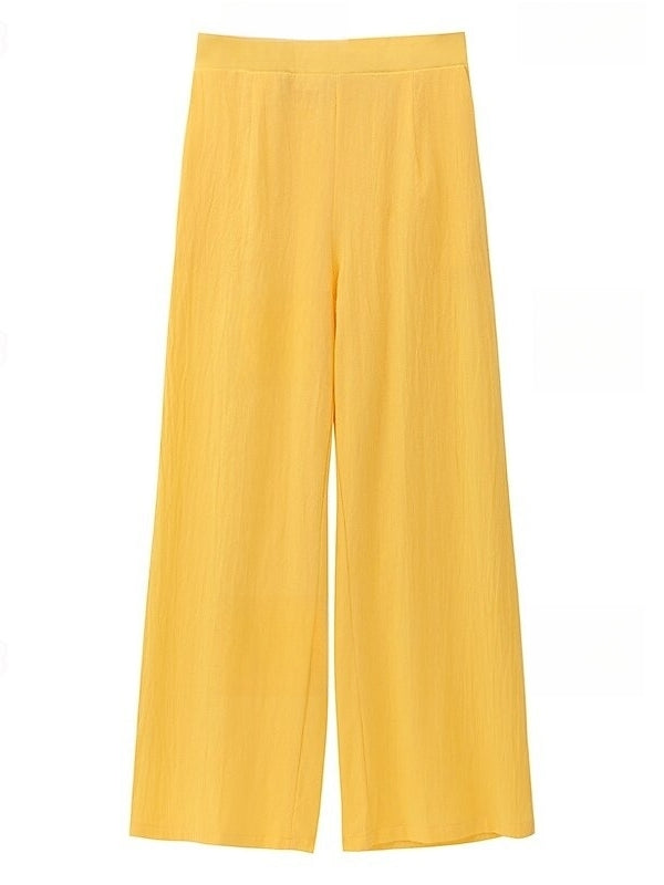 2 Pieces Jewel Neck Sleeveless Ankle-Length Wedding Guest Pantsuits with Pockets