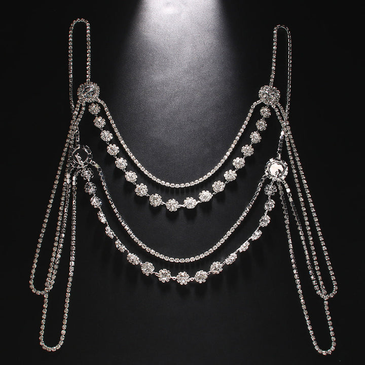 Novelty Fashion Rhinestone Simple Shoulder Chain Dress Accessories