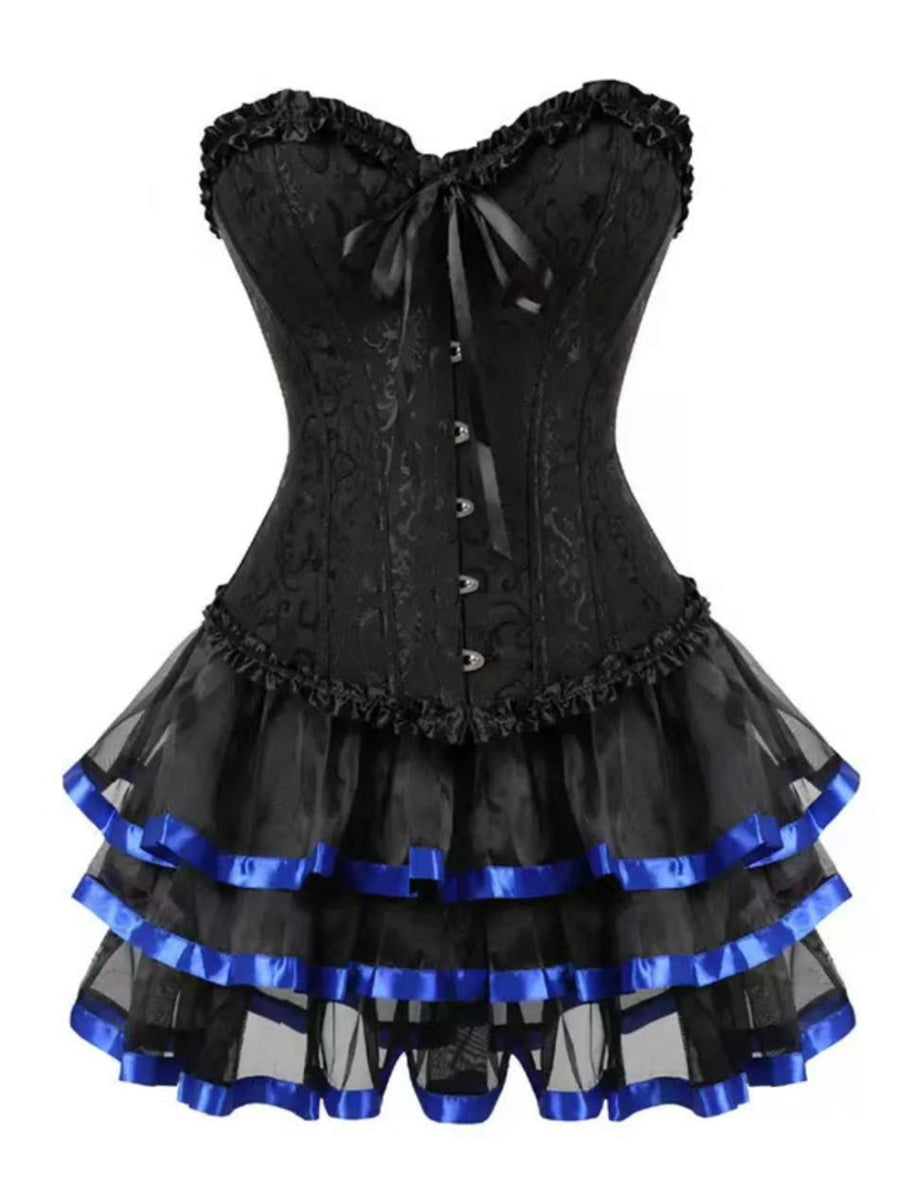 A-Line/Princess Sweetheart Sleeveless Vintage Costume Dresses with Tiered Ruffles