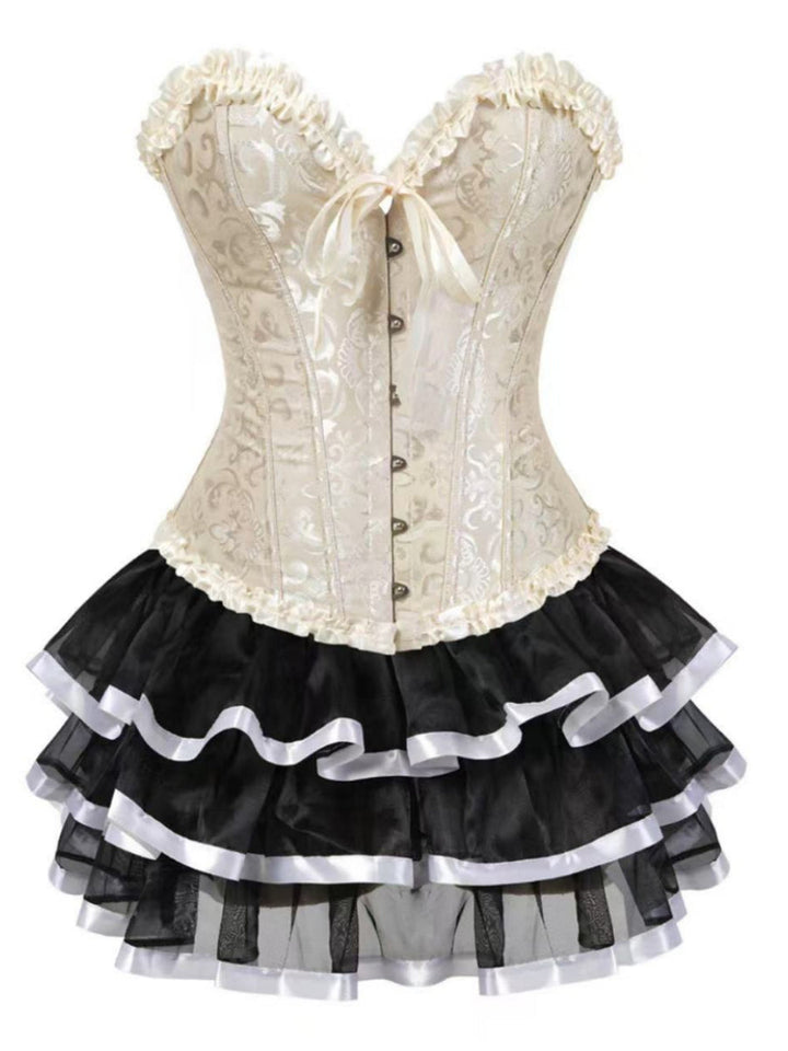 A-Line/Princess Sweetheart Sleeveless Vintage Costume Dresses with Tiered Ruffles