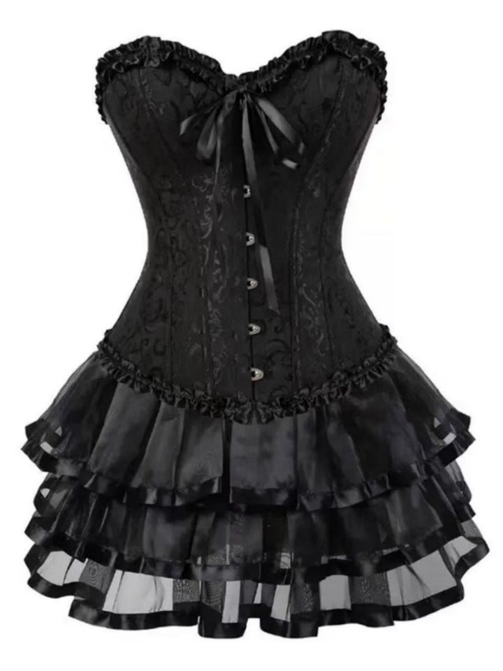 A-Line/Princess Sweetheart Sleeveless Vintage Costume Dresses with Tiered Ruffles