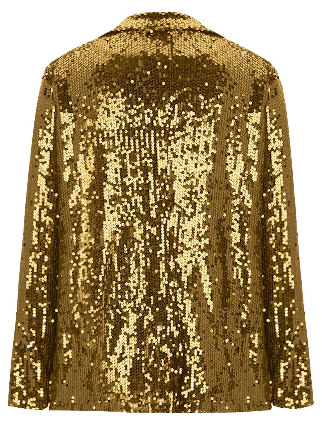 Women's Notched Lapel Sequined Long Sleeves Blazer