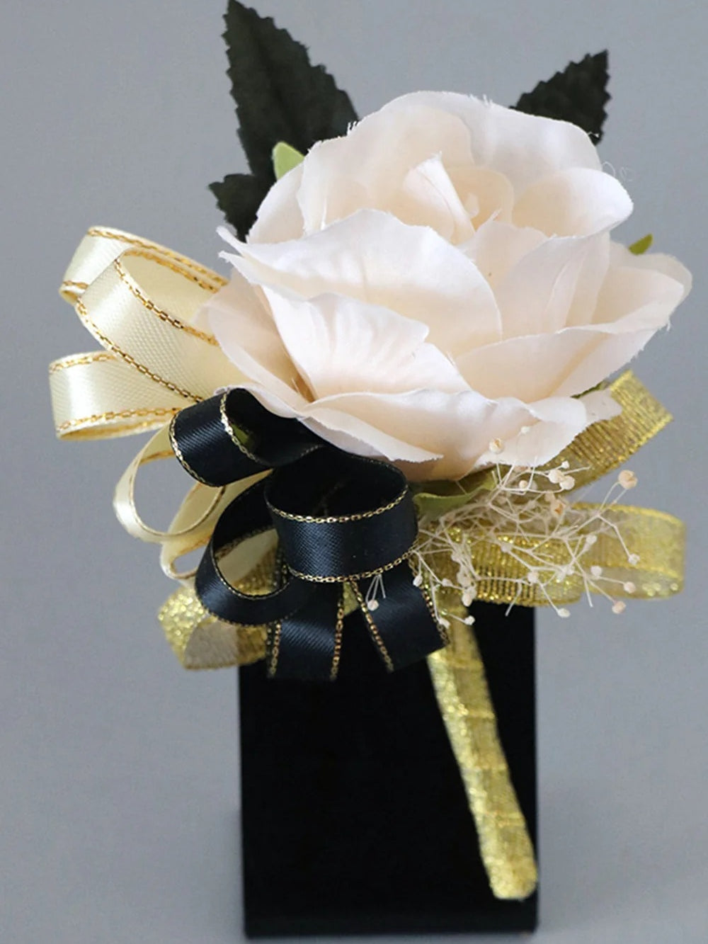 Luxury Wrist Corsage and Men's Boutonniere Set