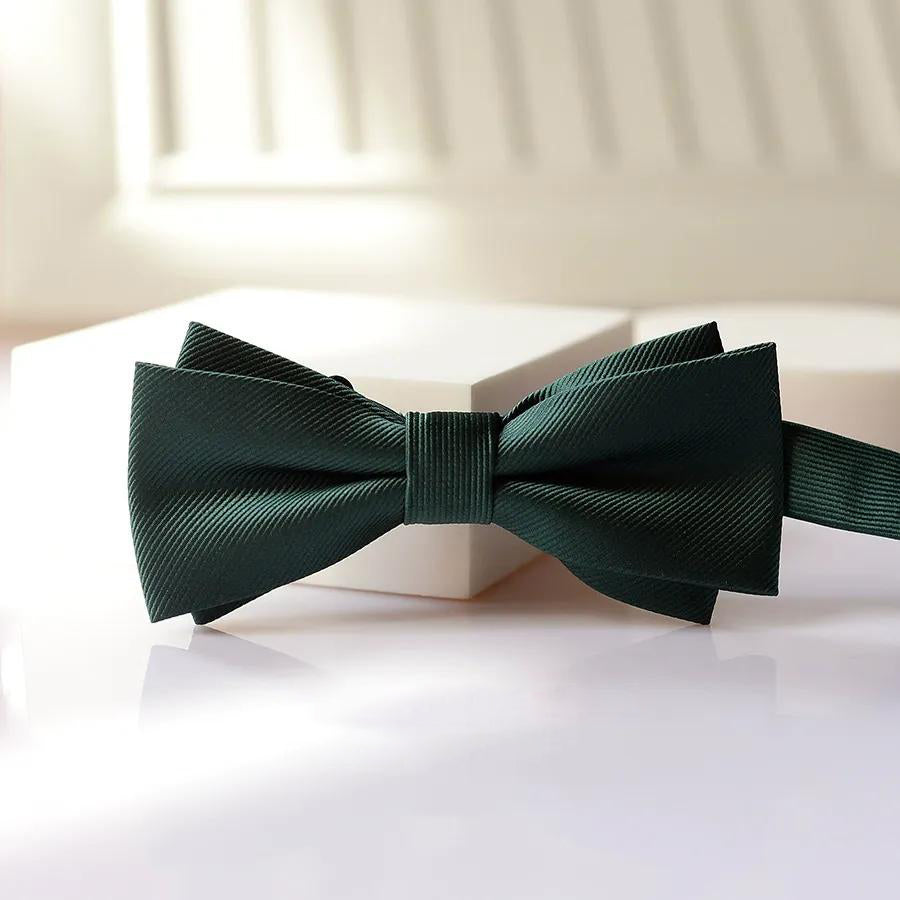 Men鈥檚 Formal Dark Green Bow Tie