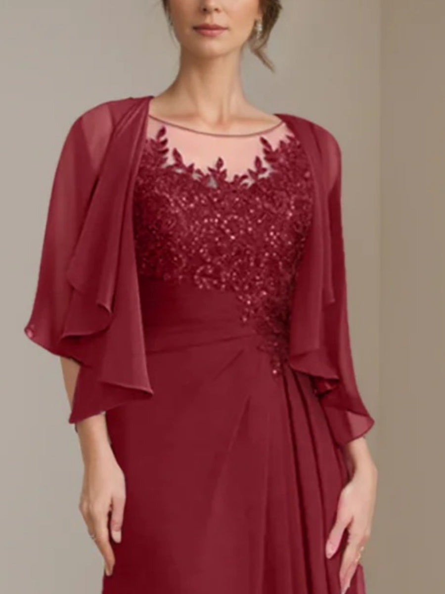 Chiffon Half Sleeves Pure Color Jacket Wraps