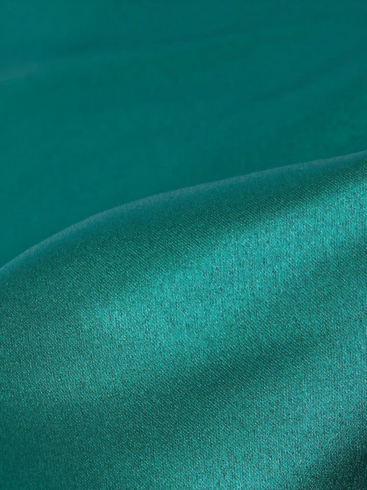 A-Line/Princess V-Neck Long Sleeves Ankle-Length Pleated Evening Dresses with Belt & Slit & Buttons