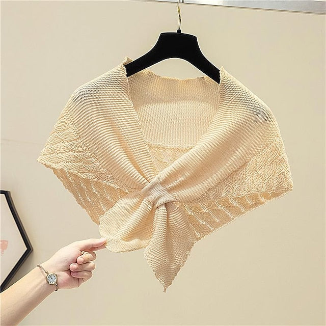 Women鈥榮 Knitted Vest Shoulder Scarf Stylish and Feel Cozy Daily Wear For Wedding