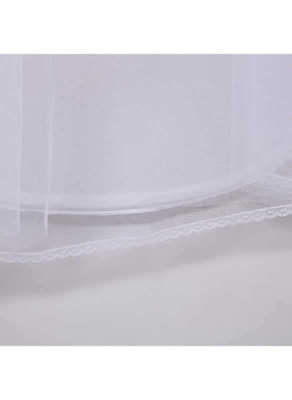 Women A-Line Slip Polyester  3 Tiers Petticoats